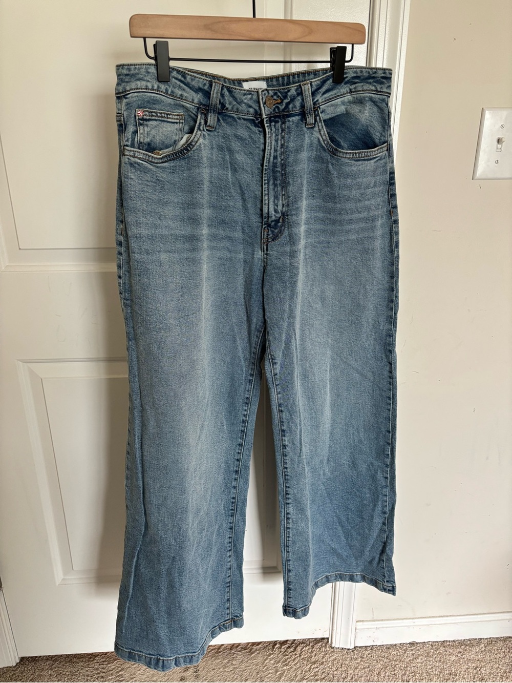 Hudson Wide Leg Risqué Jeans